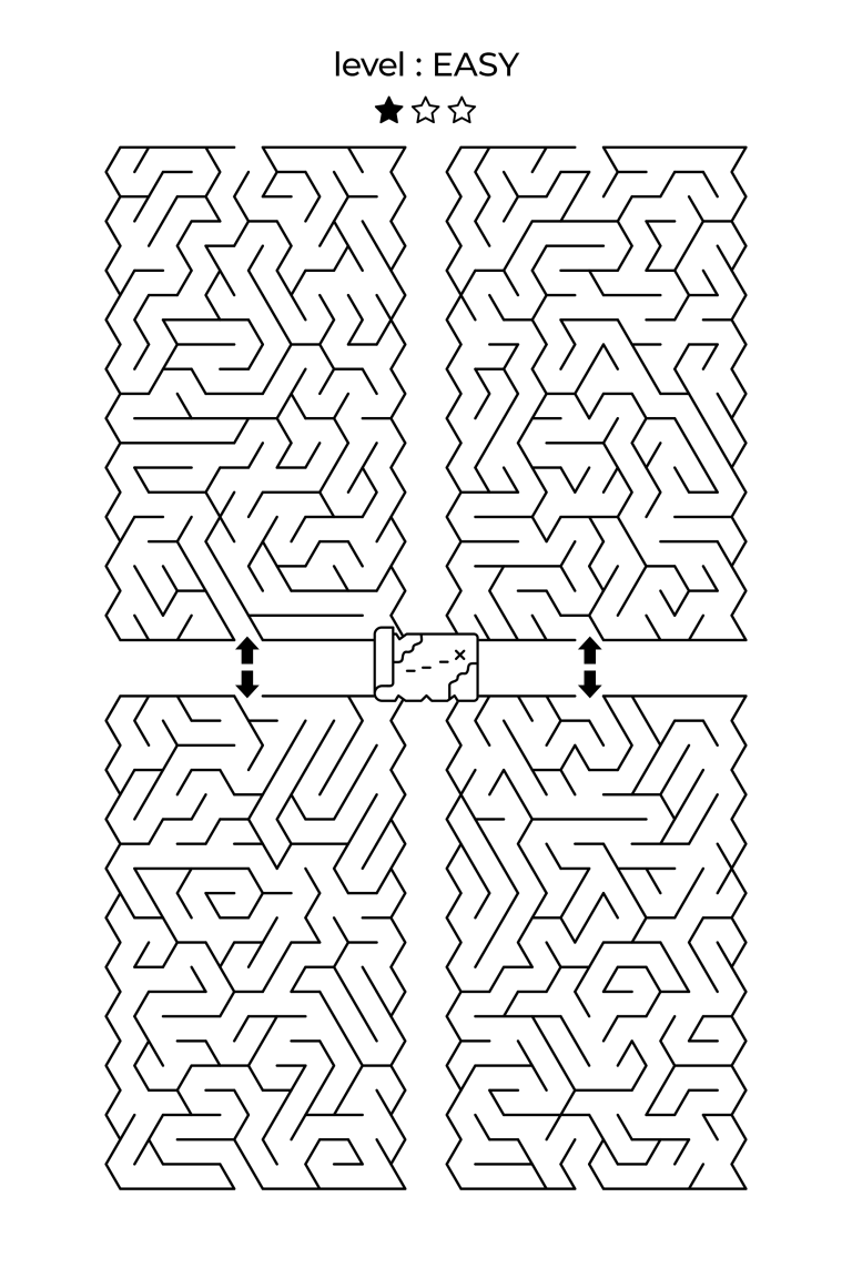 easy printable maze 03