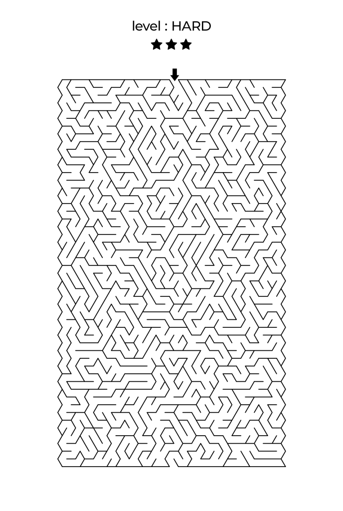 hard printable maze 01