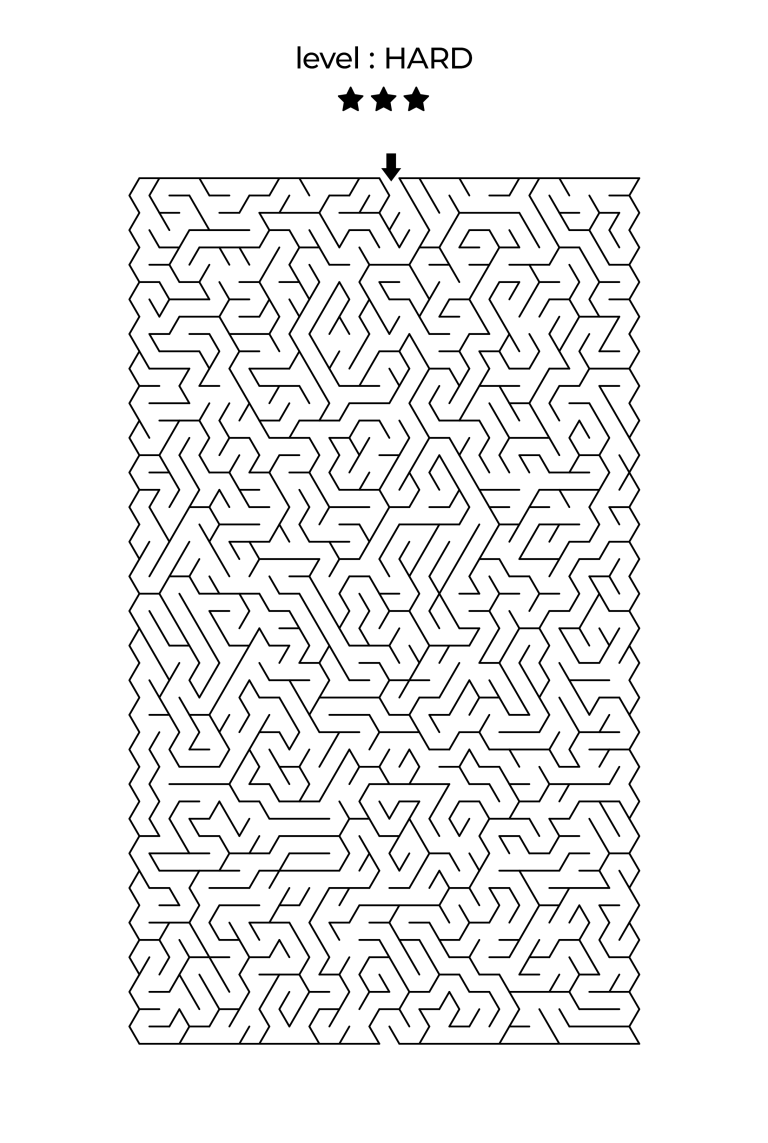 hard printable maze 01